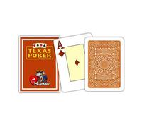 Texas Poker Hold Em Brown Playing Cards Deck Modiano Jumbo Index Poker Size