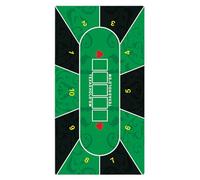 Texas Poker Mat,Thick Rubber Tablecloth Nonslip Game Layout Mat - Texas Poker Game Table Pad For Board Rooms, Family Nights, Friend Gatherings