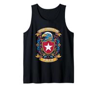 Texas Proud and Free Eagle Lone Star Vintage Sign Art Tank Top