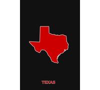 TEXAS - RED AND BLACK (Lone Star Edition) - Premium Lined Notebook | 6" × 9" | Soft Cover | 120+ Pages: A High-Quality Writing Notebook Featuring the Iconic Texas Silhouette