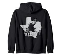 Texas Resist Frog Protest No Kings Day Zip Hoodie
