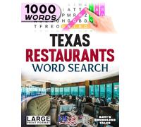 Texas Restaurants Word Search: Large Print (50-State Restaurants Word Search Series)