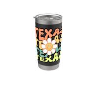 Texas Retro Daisy Groovy Home State Pride Stainless Steel Insulated Tumbler