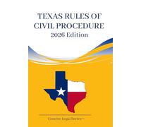Texas Rules Of Civil Procedure Booklet