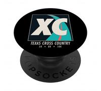 Texas Running Art Vintage XC Outdoor Runner Souvenir PopSockets Adhesive PopGrip