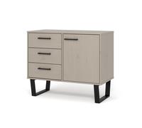 Core Products Sideboard Texas - 1 Door, 3 Drawers - Grey - H73.6 x W90 x D43 cm