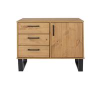 Texas Pine Small Sideboard With 1 Door And 3 Drawers, none