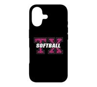 Texas Softball Vintage Pink Animal Style TX State Art Case for iPhone 17