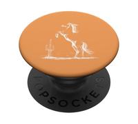 Texas Star Rearing Horse Desert PopSockets Adhesive PopGrip
