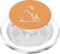 Texas Star Rearing Horse Desert PopSockets PopGrip for MagSafe