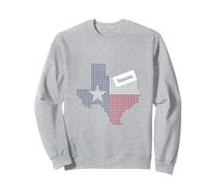 Texas State Dotted Flag Art Lone Star Pride Patriotic Design Sweatshirt