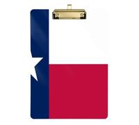 Texas State Flag Acrylic Clipboard Office Supply for Office Worker Size 9 x 12