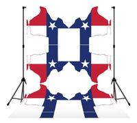 Texas State Flag Map Print 5x7ft Backdrop Curtain With Hanging Pocket Back Drop Photography Accessories For Live Streaming