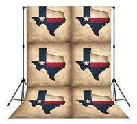 Texas State Flag Map With One Star Print Portable Photo Backdrop 5x7ft Background Drop For Photo Photoshoot Backdrop For Content Creator