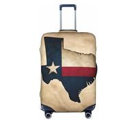 Texas State Flag map with one Star Print Travel Luggage Cover Suitcase Cover Protector Suitcase Washable Baggage Covers Anti-Scratch