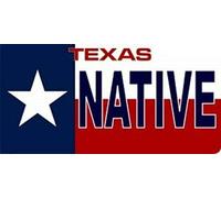 Texas State Flag Native Photo License Plate License Plate 6x12 inches