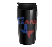 Texas State Flag Portable Coffee Cups Insulated Mug Water Tumbler with Lid Sealed for Hot Cold Drinks 250ml