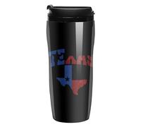 Texas State Flag Portable Coffee Cups Insulated Mug Water Tumbler with Lid Sealed for Hot Cold Drinks 350ml