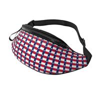 Texas State Flag Print Waist Bag for Hiking Cycling Running and Outdoor Activities Lightweight Pack