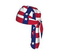 Texas State Flag Printed Mesh Cycling Bandana, Adjustable Sweat Wicking Skull Cap, for Motorcycle Sport Gear