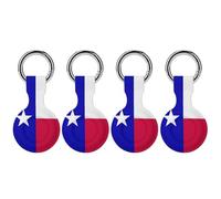 Texas State Flag Silicone Protective Case Compatible with Airtag Funny GPS Tracker Accessories for Luggage Pet Collar