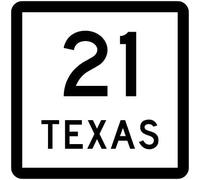 Texas State Highway 21 Street Metal Warning Sign Square Sign 12x12 inches