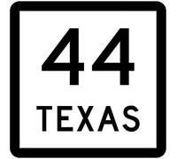 Texas State Highway 44 Street Metal Warning Sign Square Sign 12x12 inches