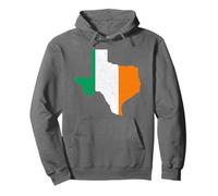 Texas State Map Irish Flag St Patrick's Day Pullover Hoodie