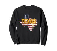 Texas State United States vintage Map USA Souvenir Sweatshirt