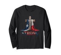 Texas Strong Cross Christian Patriotic Religion Long Sleeve T-Shirt