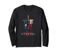 Texas Strong Cross Christian Patriotic Religion Long Sleeve T-Shirt