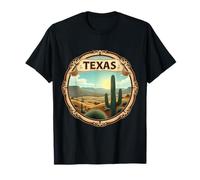 Texas Sunset Desert Badge Western Style T-Shirt