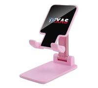 Texas Te1xt Art Adjustable Phone Stand Pink-style | Cute Foldable Desk Holder for Phones Tablets Hands Free