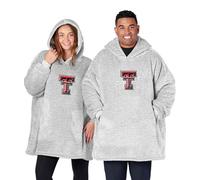 Texas Tech Red Raiders NCAA Logo Hoodler Oversized Sherpa Sweatshirt - Cozy Fleece Hoodie with Front Pocket & Team Logo, One Size Fits Most Pullover