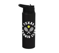 Texas Tennis Club Retro Emblem Stainless Steel Insulated Water Bottle