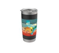 Texas Texas map Texas Landscape Texas Sunset Mountains River Stainless Steel Insulated Tumbler