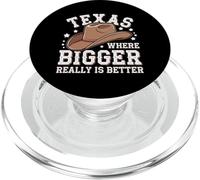 Texas Texas Where Bigger Really Is Better PopSockets PopGrip for MagSafe