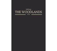 Texas The Woodlands USA Midnight Edition: College Ruled Minimalist Notebook for Students, Daily Writing, Travel Journals, Souvenir Gifts, and Patriotic Holidays | 120 Pages