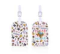 Texas Trip Luggage Tags Texas Travel Gift Lone Star State Vacation Gift West Coast -Texan Cowboys Suitcase Tag (Texas Tag)