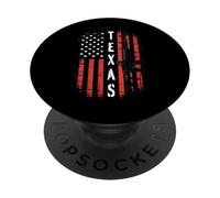 Texas Vertical USA Flag Rifle - 2A Patriot Gun Pride USA PopSockets Adhesive PopGrip