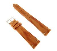 Texas Vintage Leather Watch Strap 18 mm Light Brown Hand-Stitched Made in Germany