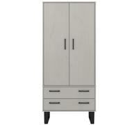 Texas Wardrobe - 2 Door - 2 Drawer - Grey