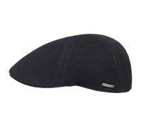 Stetson Texas Wool Gatsby Cap for Men - with Cashmere Wool - 100% Cotton Lining - High Wool Content - with Noble Brand pin - Double Layer Lining Tape - Peaked Cap for Autumn/Winter Blue XL (60-61 cm)