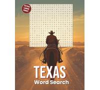 Texas Word Search: Extra Large Print: Challenging Book Featuring Cities, Landmarks, BBQ, Cowboys, History & The Lone Star State | Great Gift For ... (Extra Large Print Word Search Puzzle Books)