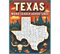 Texas Word Search Puzzle Book: Large-Print Brain Games and Travel Fun | Explore Cities, History, Culture & Nature in Texas (U.S. State Word Search Adventure Series)
