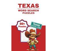 Texas Word Search Puzzle Book: Word Searches with Easy-to-Read Print About Texas, Cities, Cowboys, BBQ, Wildlife, Landmarks & More | 50+ Puzzles | 6x9 ... 110 Pages | Great Gift for Texans & Visitors