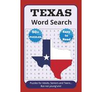 Texas Word Search Puzzle Book: Word Searches with Easy to Read Print about Texas Cities, Texas Landmarks, Texas Symbols and More | 6x9 inches 110 ... Gift for Vacations, Holidays and Free Time