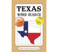 Texas Word Search Puzzle Book: Word Searches with Easy to Read Print about Texas, Southern U.S, Landscapes, Cities and More | 6x9 inches, 124 pages | ... Gift for Vacations, Holidays and Free Times