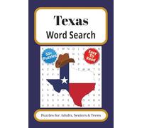 Texas Word Search: Word Search with Easy to Read Print about Texas, Lone Star State, Cowboys and More | 6x9 inches, 110 pages | 50+ Puzzles... Gifts for Vacation, Holiday and Quiet Time