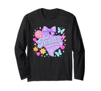 Texas Y2K Coquette State Graphic with Bow and Butterflies Long Sleeve T-Shirt